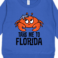 thumbnail image 3 of Inktastic Florida Vacation Cute Beach Crab Toddler Sweatshirt, 3 of 4