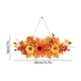 thumbnail image 3 of Fall Wall Hanging Decor, Halloween Thanksgiving Floral Pendant, Artificial Pumpkin Sunflower Maple Leaf Decoration, Door Entrance Hanging Ornament, Autumn Home Decor, 3 of 6