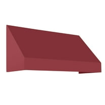 Awntech 8.38 Ft New Yorker Fixed Awning Canopy with Rigid Valance (100.5in x 16in x 30in), Burgundy