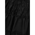 thumbnail image 4 of Forever 21 Tiered Lace Maxi Skirt, Color-Black, Size-L, 4 of 5