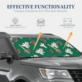 thumbnail image 4 of Naloa Gingerbread Snowman Cookies 2 Piece Foldable Car Sun Shades, Car Windshield Sunshade, Front Window Sunshade for Car, Truck, SUV - Small, 4 of 7