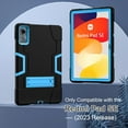 thumbnail image 6 of FIEWESEY case Cover for Xiaomi Redmi Pad SE 11 inch, Heavy Duty Shockproof Rugged Protective Case with Tempared Glass for Redmi Pad SE 11 2023 (Black/Blue/2 Pcs), 6 of 6