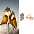 thumbnail image 4 of 50 piezas de remaches de perlas electrochapadas brillantes semicirculares de 8 mm para decoración de sombreros de tela (dorado poco profundo), 4 of 7