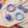 thumbnail image 4 of Oodles 2-Piece Durable Rubber Twisted Ring Dog Toy Variety pack, Purple and Blue, One Size, 4 of 9