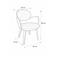 thumbnail image 3 of Silla Ocasional Senara Gris con Patas Nogal | Sillón Decorativo Moderno para Sala Terzetto, 3 of 3