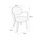 thumbnail image 3 of Silla Ocasional Senara Gris con Patas Nogal | Sillón Decorativo Moderno para Sala Terzetto, 3 of 3