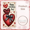 thumbnail image 2 of Heart-shaped Love Banner Puppy Pattern Heart Display Red Pink Rose Decor Romantic Backdrop for Valentine's Day Wedding Pet Party, 2 of 8