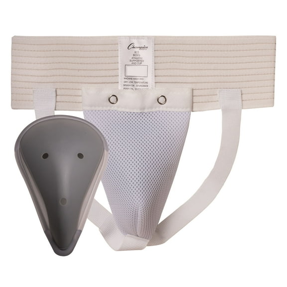 Champion Sports Men's Athletic Cup and Supporter, White - 2.5 Inch, Large