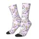thumbnail image 1 of Fotbe Purple Rabbit Calcetas Largas con Estampado para Hombre y Mujer – Calcetas de Compresión Transpirables y Elásticas, Viajar y Uso Diario Talla 5-11, 1 of 6