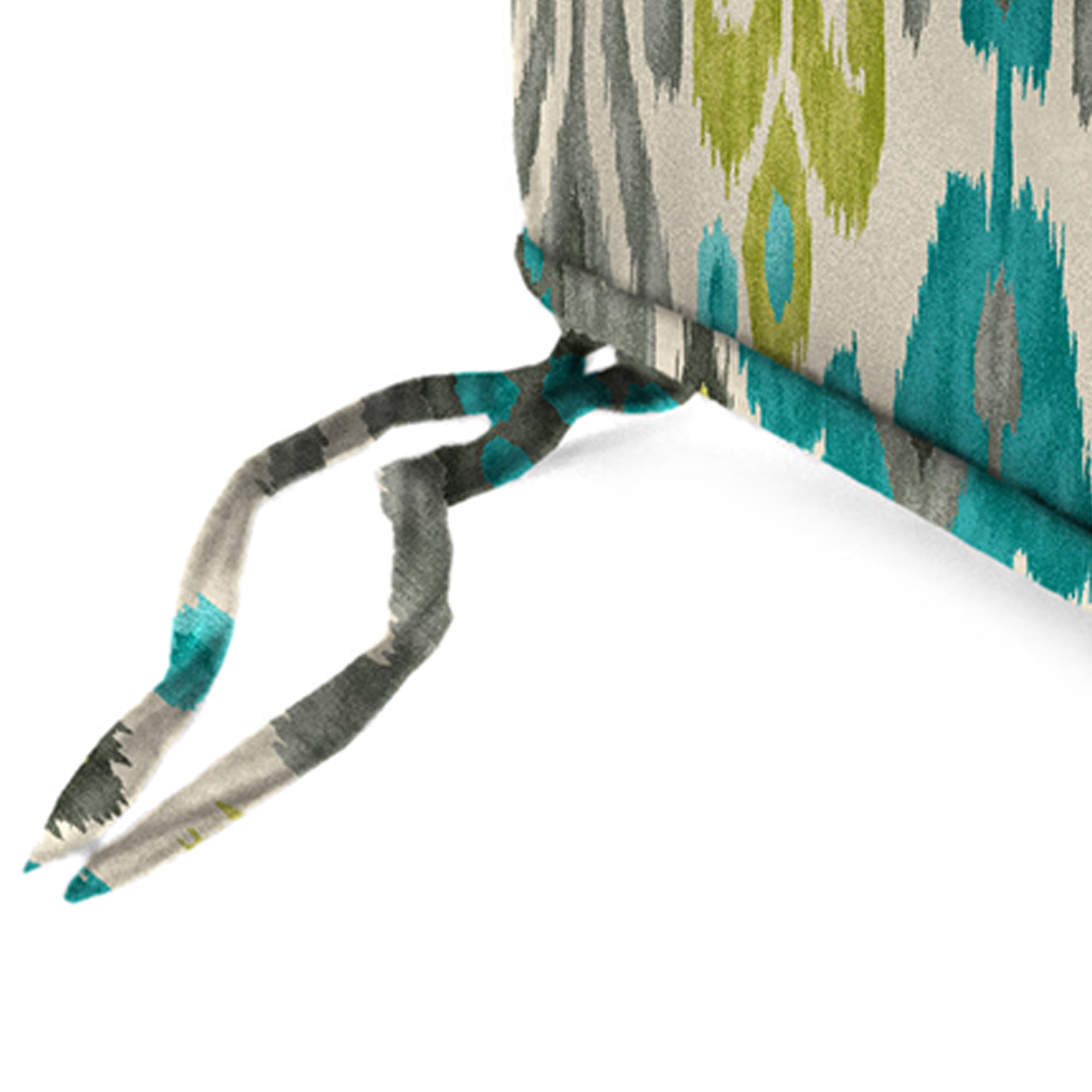 Jordan Manufacturing 22.5" x 22.5" Square Outdoor Deep Seat Cushion with Ties and Welt