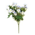 thumbnail image 1 of Ramo de flores artificiales, hojas de simulación, flores, decoración floral, hogar, boda, fiesta, planta falsa, azul Methold HA8310-04B, 1 of 6