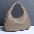 thumbnail image 2 of Bolso Mano Trenzado para Mujer Bolso Informal Suave Bolso Ligero (color Arena), 2 of 5