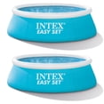 thumbnail image 1 of Intex 6ft x 20in Easy Set Inflatable Above Ground Swimming Pool, Blue (2 Pack), 1 of 9