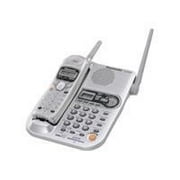 Panasonic KX-TG2257S - Cordless phone - answering system with caller ID - 2.4 GHz - single-line operation - silver