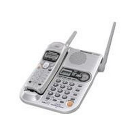 Panasonic KX-TG2257S - Cordless phone - answering system with caller ID - 2.4 GHz - single-line operation - silver