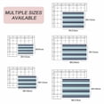 thumbnail image 6 of Navy Blue Turquoise Striped Outdoor Rug 3x5 Ft, Non Slip Washable Area Rug, Gradient Horizontal Lines Patio Rugs Carpet Runner, Large Floor Mat for Indoor/Outdoor Deck Porch Camping, 6 of 8