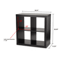 Better Homes & Gardens Square 4Cube Organizer, Solid Black