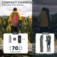 thumbnail image 4 of Lightweight Folding Camping Chair, Compact Design for Camp, Beach, Hiking, Black, 4 of 6