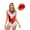 Red, variant on Yanarno Women's Cheer Leader Fancy Uniform Cheerleading Dance Outfits Halloween Party Tassel Costume Red S
