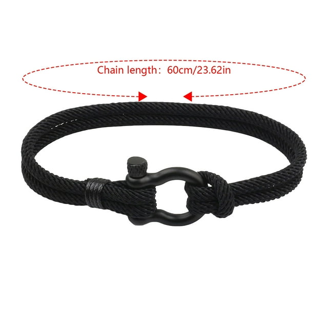 Bracelet Couple en Acier Inoxydable avec Boucle en Forme d'Arc Style Milan Plage