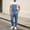 #0100-Sky Blue, variant on Ceisia Men Adjustable Strap Denim Bib Overalls Pocket Design Loose Fit Casual Jumpsuit Pants Black L Gift