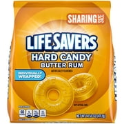 Life Savers Butter Rum Hard Candy Individually Wrapped, Sharing Size