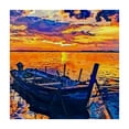 thumbnail image 4 of nygtbtfer Multicolor Fabric Tablecloth Landscape Simulate Oil Paintingfarmhouse Kitchen Decor for Dining Room  46*46, 4 of 8