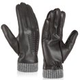 thumbnail image 2 of REDESS Winter Warm Genuine Leather Gloves for Men-Brown, 2 of 7