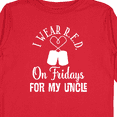 thumbnail image 4 of Inktastic I Wear Red for My Uncle Military Friday Boys or Girls Long Sleeve Toddler T-Shirt, 4 of 5
