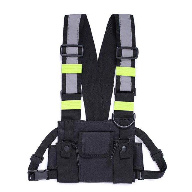 Chaleco De Entrenamiento Al Aire Libre Chaleco De Tela Oxford Duradero Equipo De Juego De Tiro Al Aire Libre Suministros Bolsa De Pecho Reflectante Transpirable Moyic OD016059-01