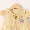 thumbnail image 5 of THDHVS Summer Dresses for Kids,Girls Casual Dresses,Toddler Baby Girl Summer Fly Sleeve Dress Small Checkered Mesh Skirt Yellow 9-12 Months, 5 of 8