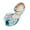 Blue, variant on Cathalem Toddler Girls Sandals Girls Sandals Heel Dress Open Toe Sandals Princess Flower Wedding Party for Little Kid/Big Kid (Silver,1)
