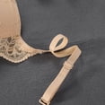 thumbnail image 6 of GEWSEY Women's Push Up Lace Bra Underwire Plunge Full Coverage Bras Sexy Plus Size Support (Beige, L), 6 of 8