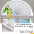 thumbnail image 2 of Arch Window Shade Blackout Half Circle Semicircular Curtain Half Moon Cellular Shades Cordless No Drill Easy Installation Adjustable Blinds, 2 of 8
