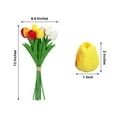 thumbnail image 3 of Efavormart 10 Pack | 13" Single Stem Real Touch Tulips Artificial Flowers Wedding Party Home Room Office Decoration - Assorted, 3 of 11