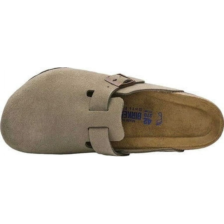 Birkenstock Unisex Boston Suede Clogs with Soft Footbed