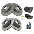 thumbnail image 2 of TRQ Front & Rear Ceramic Brake Pad and Rotor Kit w/Fluids for Land Rover overy BKA17965 Fits select: 1999,2000-2004 LAND ROVER DISCOVERY II, 2 of 6