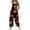 Saffron, variant on Women's Halloween Jumpsuits Castle Pumpkin Sleeveless Backless Funny Rompers Ghost Skull Halter Spooky Overalls, M