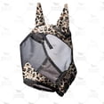 thumbnail image 2 of Harrison Howard LumiVista Horse Fly Mask Standard with Ears UV Protection for Horse-Leopard Print(M; Cob), 2 of 4