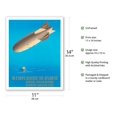 thumbnail image 2 of Deutsche Zeppelin Reederei (German Zeppelin Line) - Atlantic - Hamburg-American - Vintage Airline Travel Poster by Ottomar Anton c.1935 - Fine Art Matte Paper Print (Unframed) 11x14in, 2 of 4