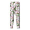 thumbnail image 2 of Gukieu Lilies Flowers Print Youth Home Trousers, Elastic Waistband with Pockets for Home and Outing, Suitable for Children Aged 5-16-Large, 2 of 6