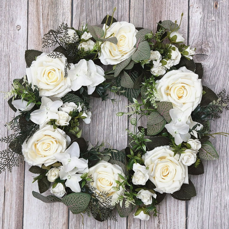 Simulated Rose Ring Fake Flower Wall Hanging Artificial Plants