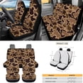 thumbnail image 3 of Yuyamidu Brown Duck Camo Car Seat Covers Full Set with Auto Steering Wheel Cover Seat Belt Pads Coasters Trash Bin Hanging Storage Bag Cup Holders Rearview Mirror Cover Key Ring 15 PCS, 3 of 7