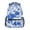 Blue White Porcelain with Roses, variant on School Backpack Lightweight Multipocket College High Middle Student Bag 15L Teal Orange Marble