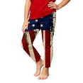 thumbnail image 3 of Pants for Girls Children Usa 250 Years Independence Day Print Sport Pants Comfortable Blue 3-4 Years, 3 of 5