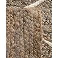 thumbnail image 6 of Unique Loom Braided Jute Collection Area Rug - Trellis (6' 1" x 9' Rectangle Gray/Ivory), 6 of 6