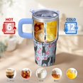 thumbnail image 6 of 20OZ Dog Lover Outdoor Tumbler with Handle Straw and Lid Paw Print Coffee Mug for Women Friends Perfect Holiday Birthday Gifts Portable and Lightweight, 6 of 6