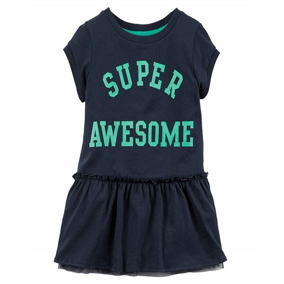 Carter's Little Girls' Super Awesome Tunic Top 4 Kids - Blue