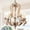 Weathered Wood, variant on Cusp Barn 5-Light Wood Chandelier Rustic Chandelier Farmhouse Chandeliers for Living Room