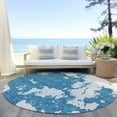 thumbnail image 6 of Addison Rugs Chantille Indoor/Outdoor Transitional Modern Teal Washable Round Rug, 8' x 8', 6 of 6